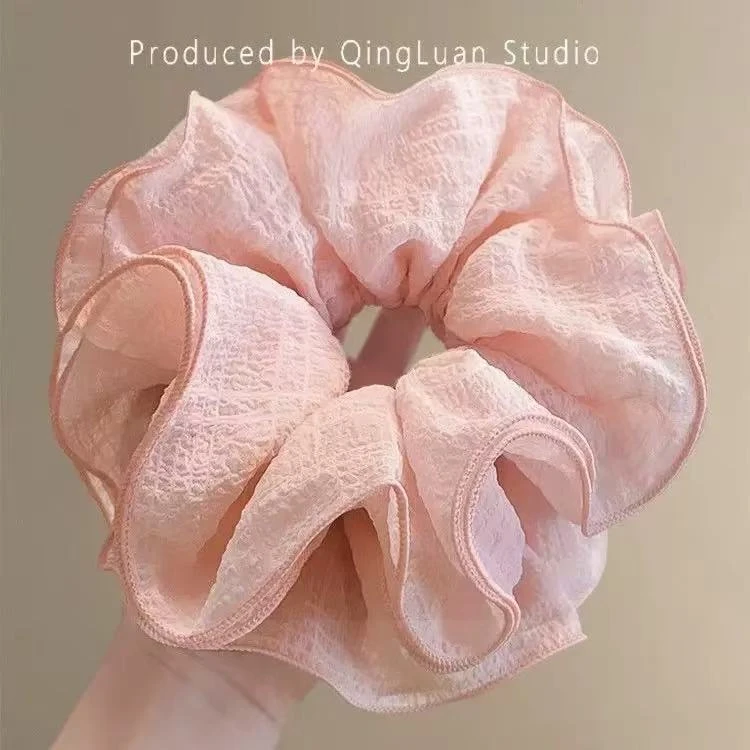 超仙四层泡泡纱大肠发圈女后脑勺丸子头绳超仙盘发器头279117