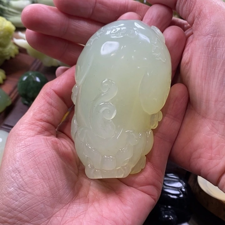 蛇纹石玉未镶嵌手把