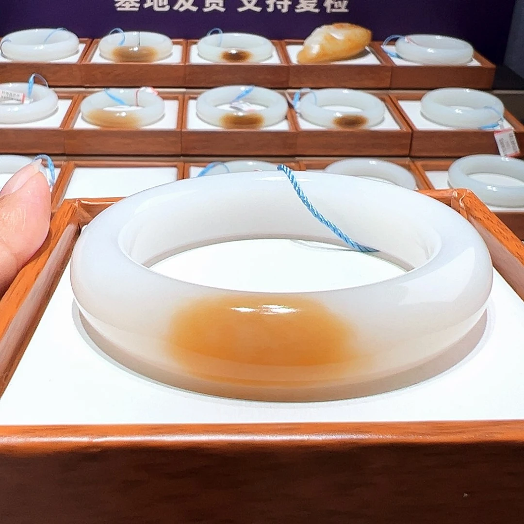 和田玉定金手镯54/55未镶嵌几*休