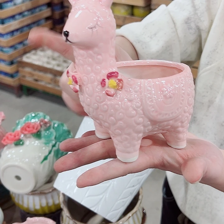 有孔，凑单福利满10元发货陶瓷多肉花盆！