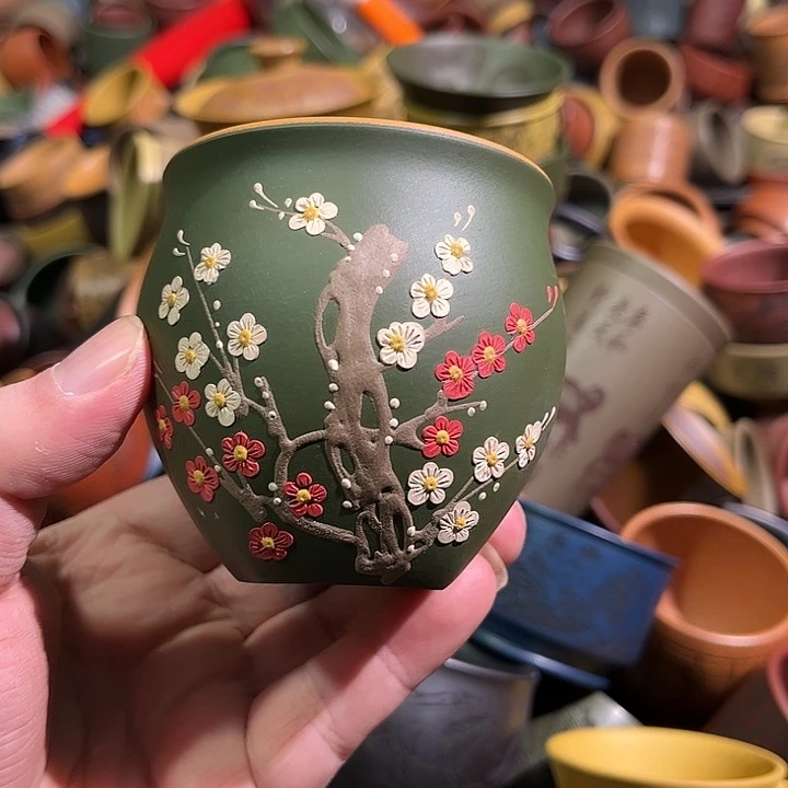 紫砂茶杯全手工紫砂主人杯