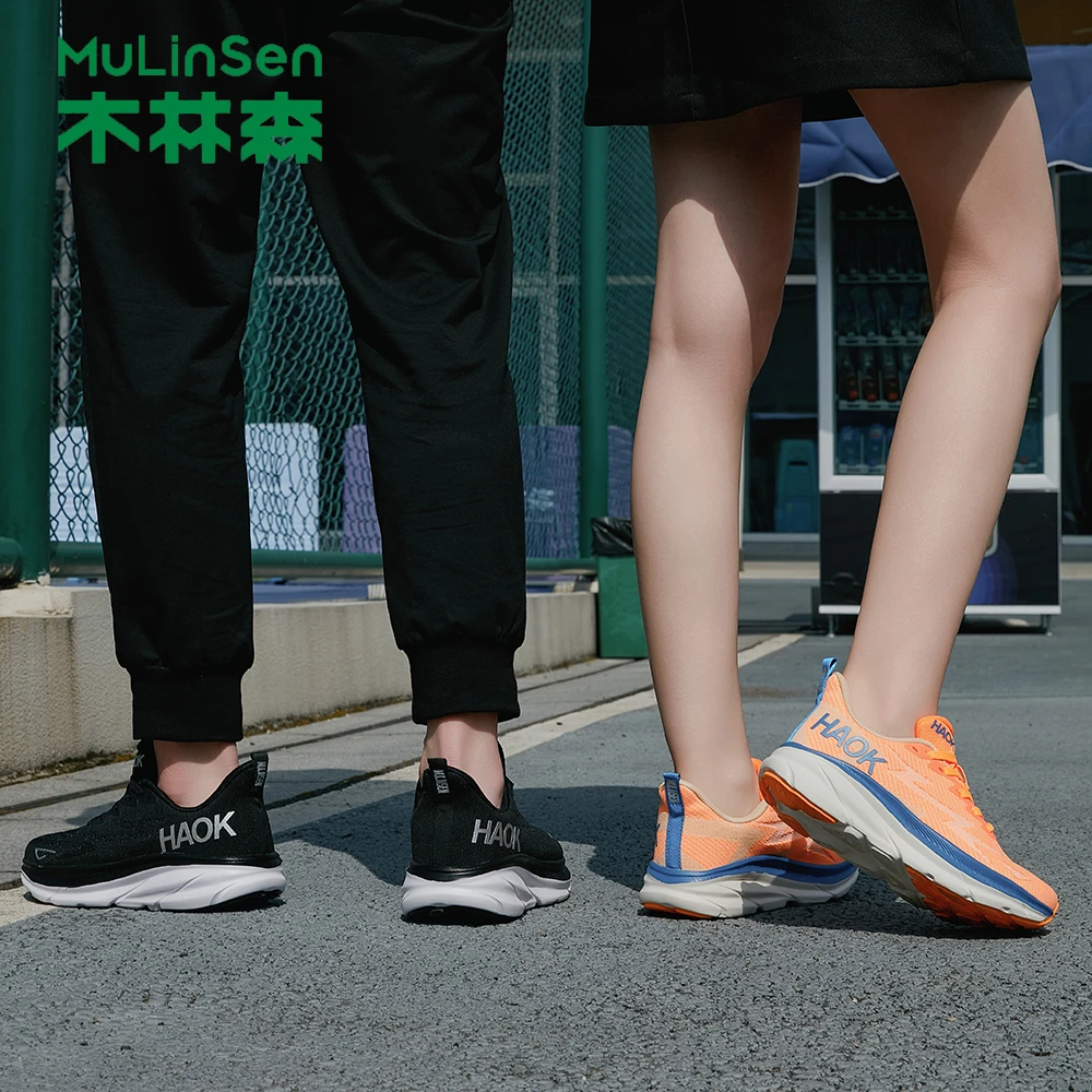 木林森【路跑】全家福女鞋情侣新款时尚百搭减震休闲鞋 993