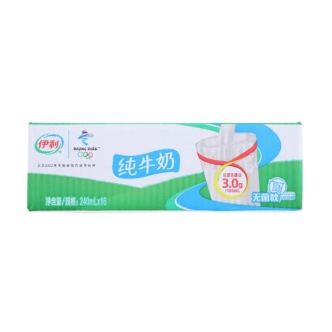 伊利无菌枕纯牛奶3840ml(240ml*16袋)