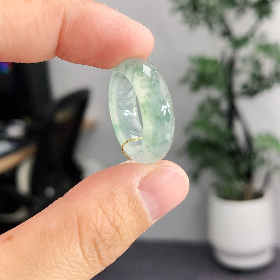 翡翠未镶嵌戒指12号