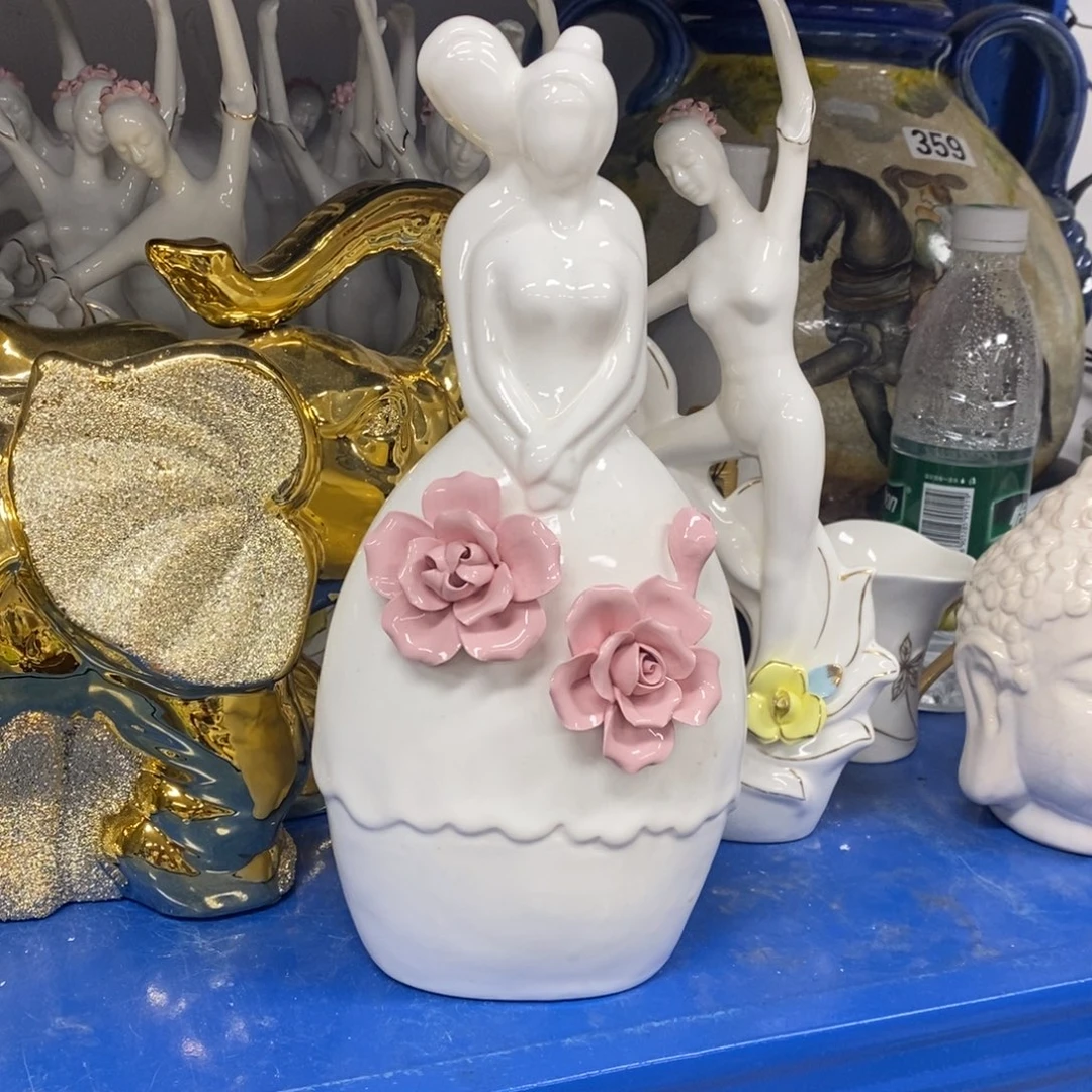 有机玻璃陶瓷材料摆件花瓶