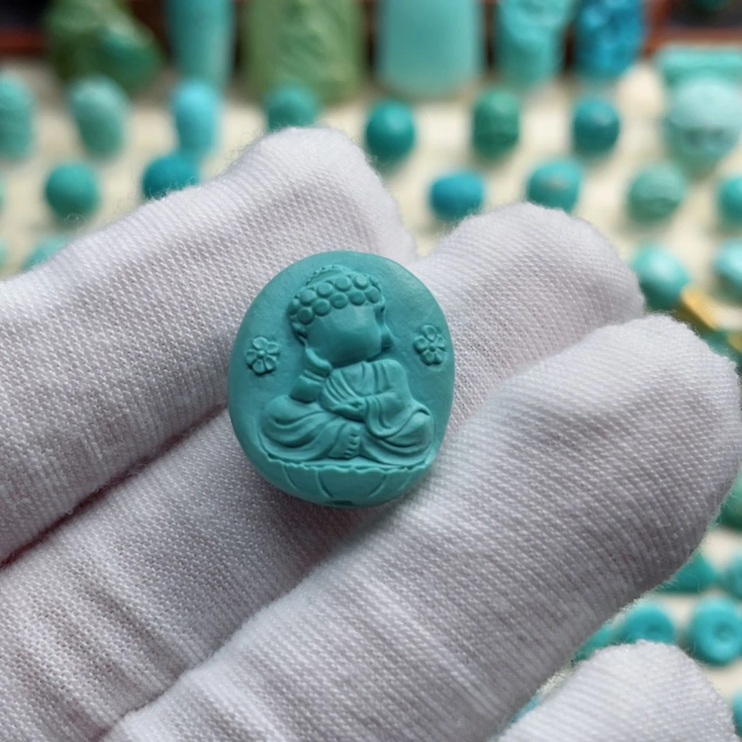 未镶嵌绿松石珠宝奇石