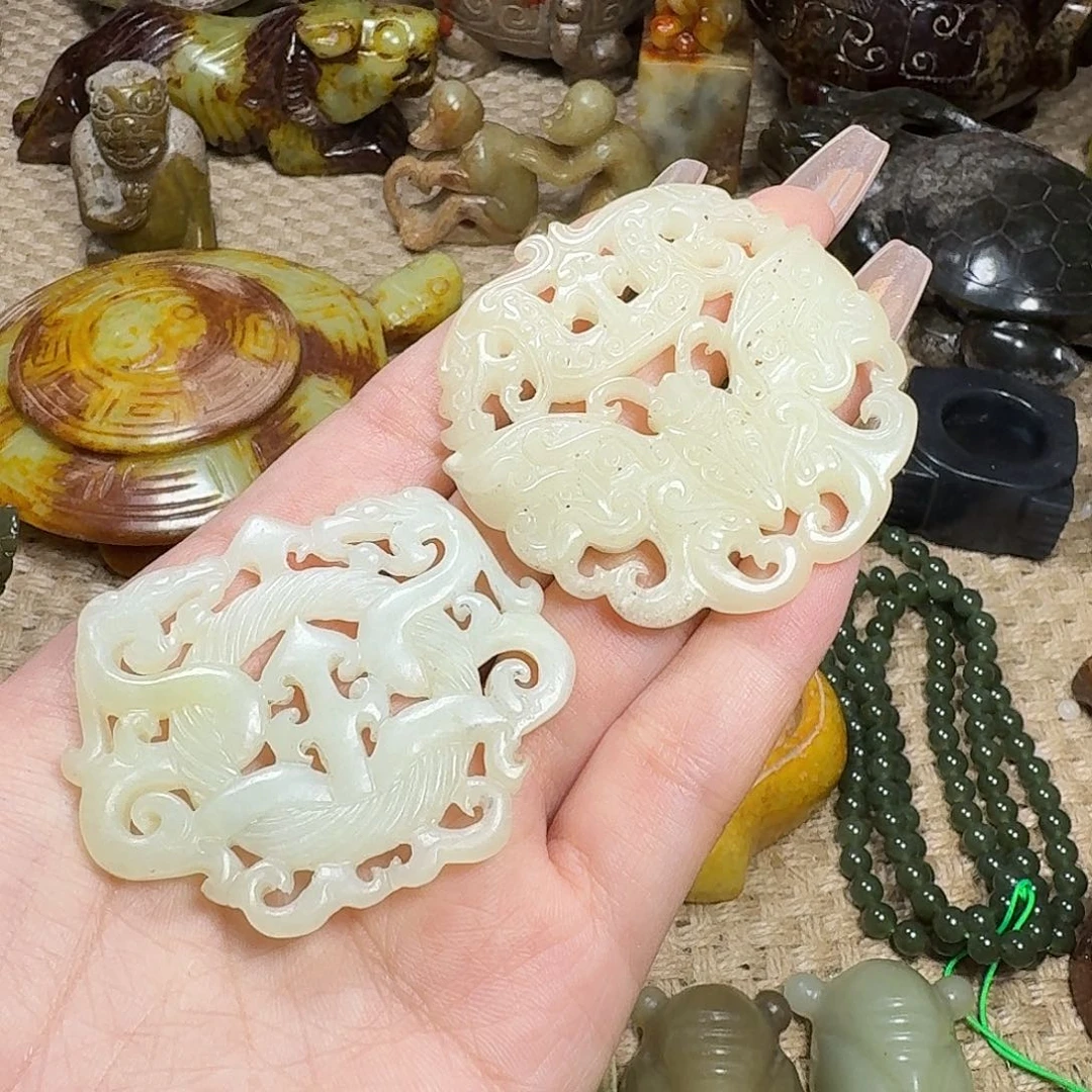 白玉菩提吊坠挂件