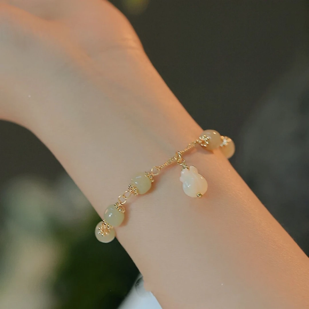 合金合成锆石手链 花梦白铃兰手链女小众ins超仙甜美百搭气质轻奢