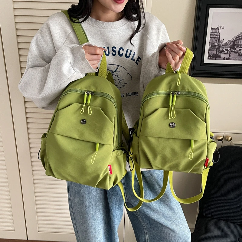 2025PKIEN新款轻职风背负款背包韩式单根双肩包时尚少女日系女包