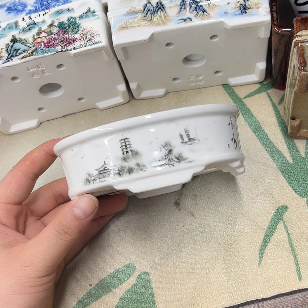 紫砂花盆100号瑕疵13/10/4cmm