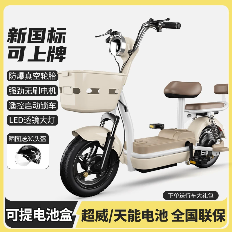 新新国标电动自行车踏板助力小型长续航男女城市代步车