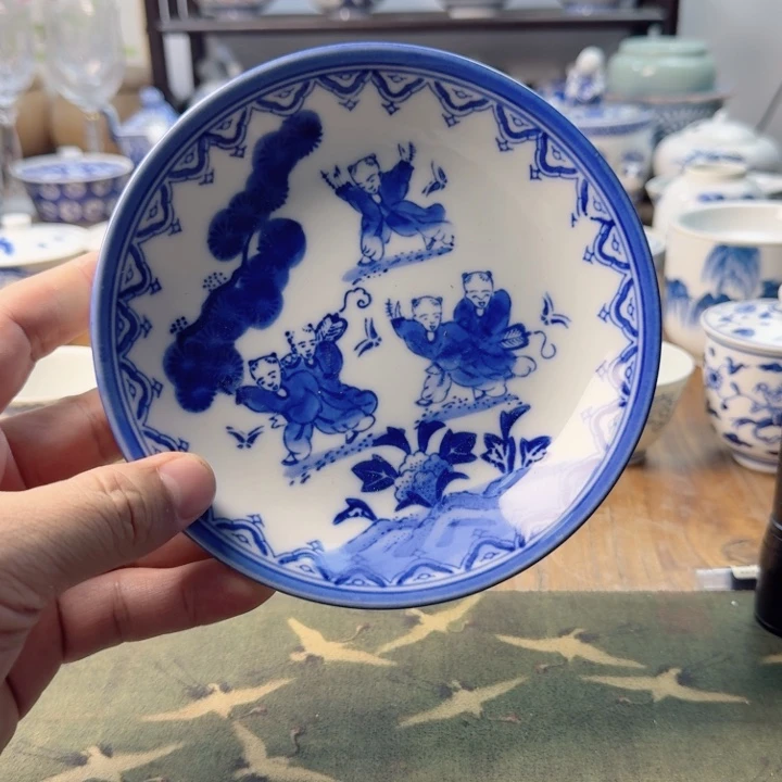 青花瓷器杯子茶具