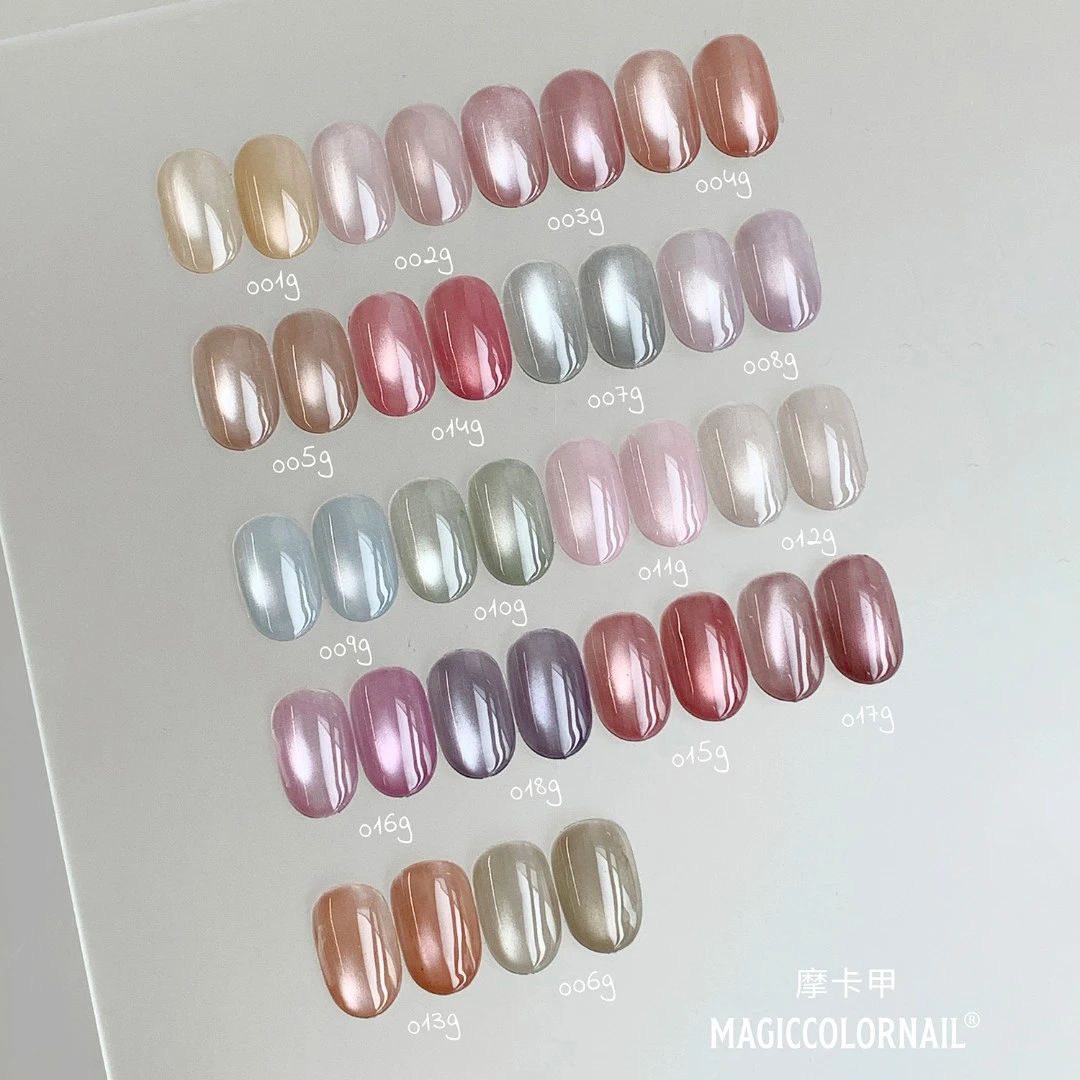MC摩卡甲5g豹富猫眼柔光裸色猫眼银河猫眼美人鱼猫眼甲油胶