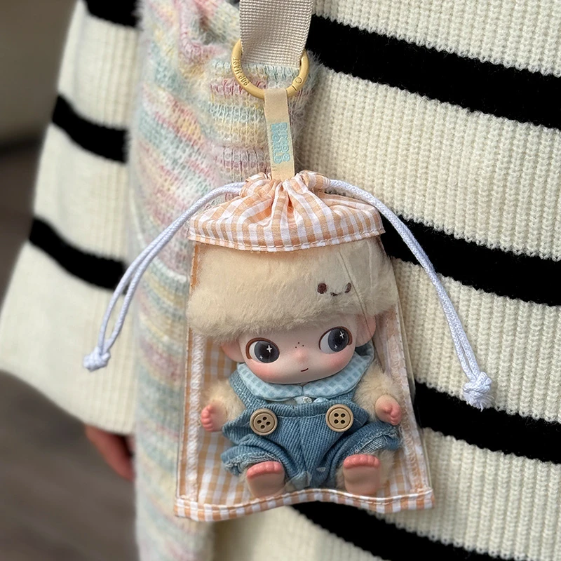 dimoo新生日记系列娃包娃用透明搪胶娃防尘收纳保护套外出遛娃包