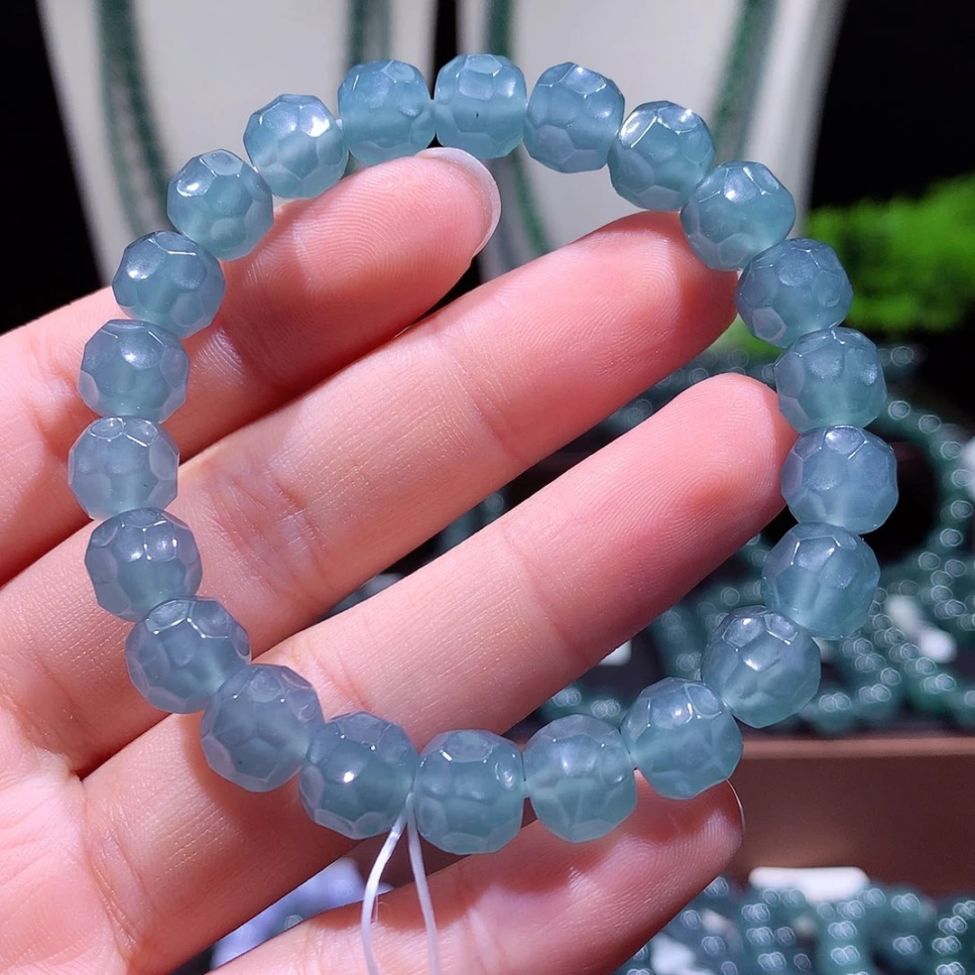 翡翠未镶嵌手链天然a货翡翠手串9.5