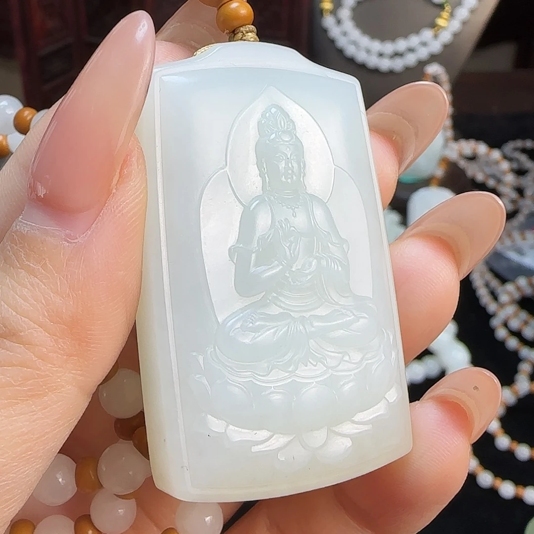 和田玉未镶嵌颈饰定制发货