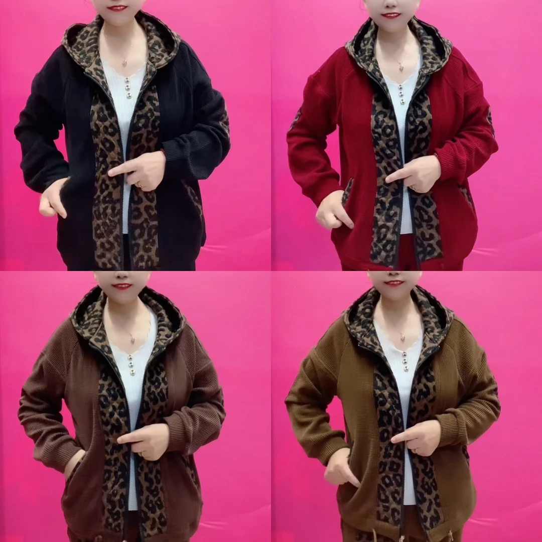 洋气减龄秋款妈妈装时尚宽松民族风套装