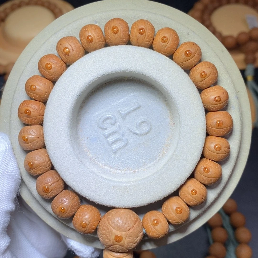 吊坠凤眼菩提11mm新籽红皮同树藏式手串22颗