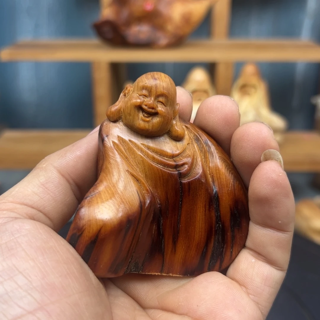 木青**上崖柏木摆件手把件