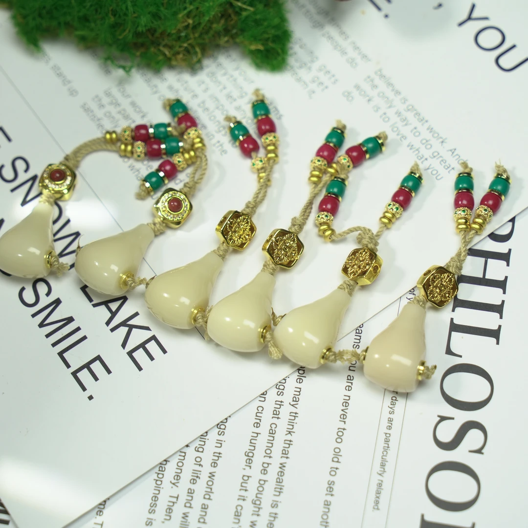 琉璃大尺寸藏式分体三通雪巴琉璃(多样性发货发其一)0510