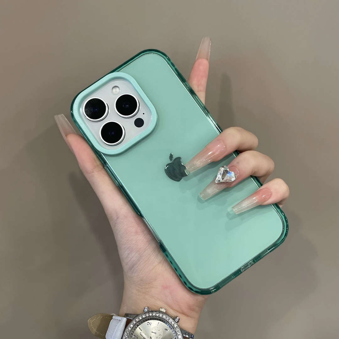 高级感时尚三合一撞色边适用iPhone16手机壳15防摔14pro新款13pm