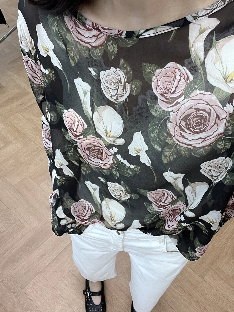 TISUO/绨索轻奢极简花色上衣