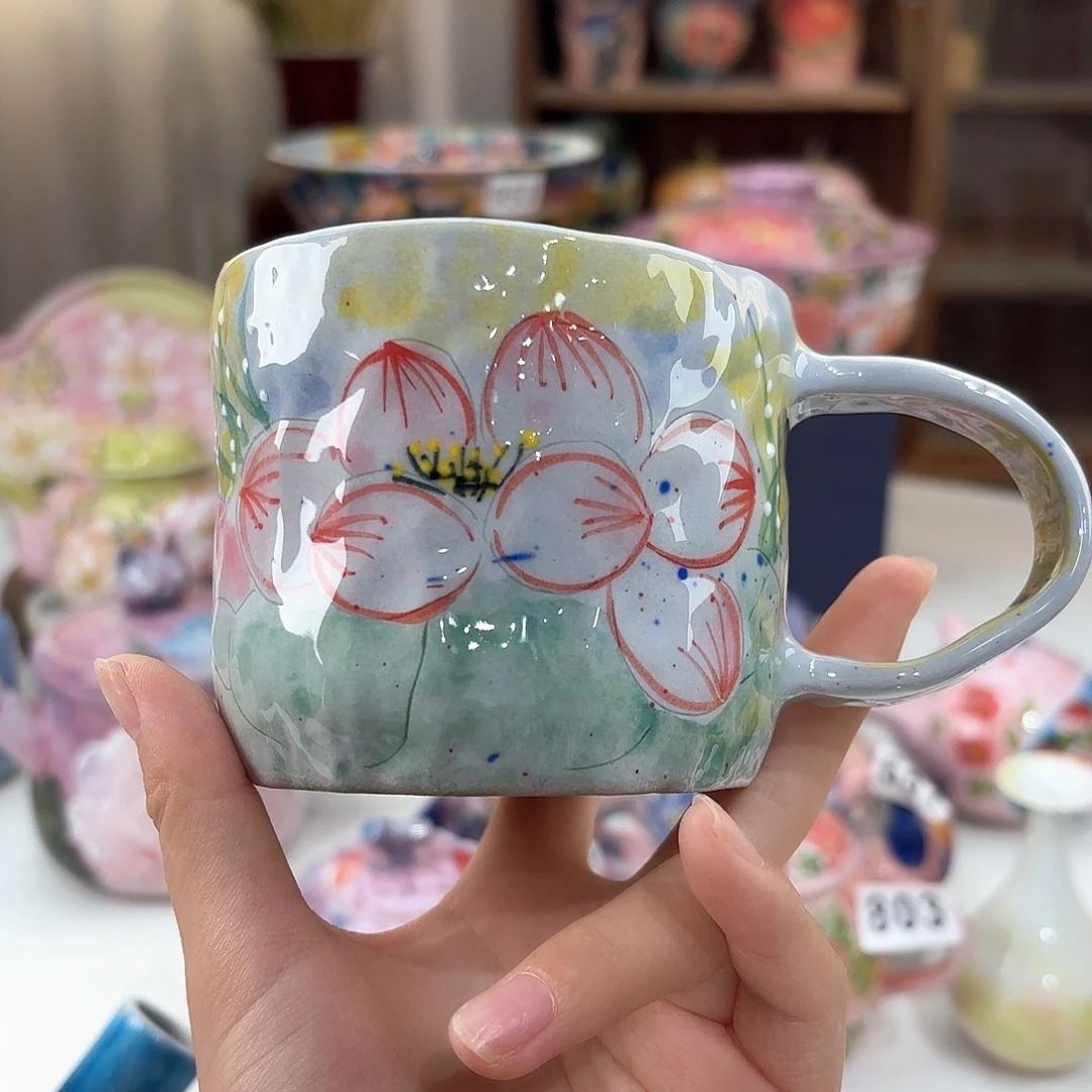 景德镇手绘高温釉下彩陶瓷茶具