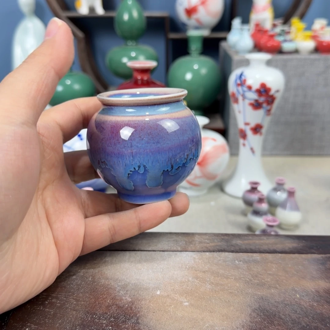 陶瓷手工小花器摆件