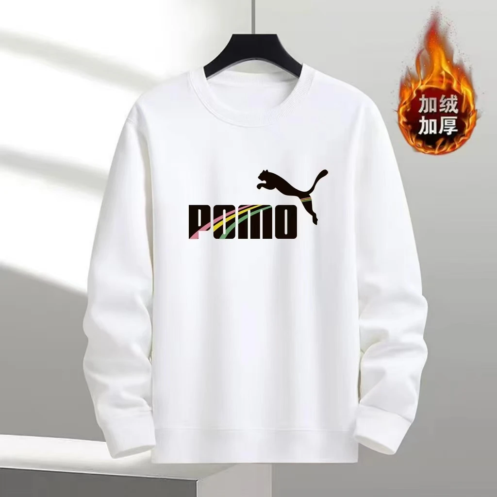 圆领秋冬季加绒卫衣保暖秋冬重磅