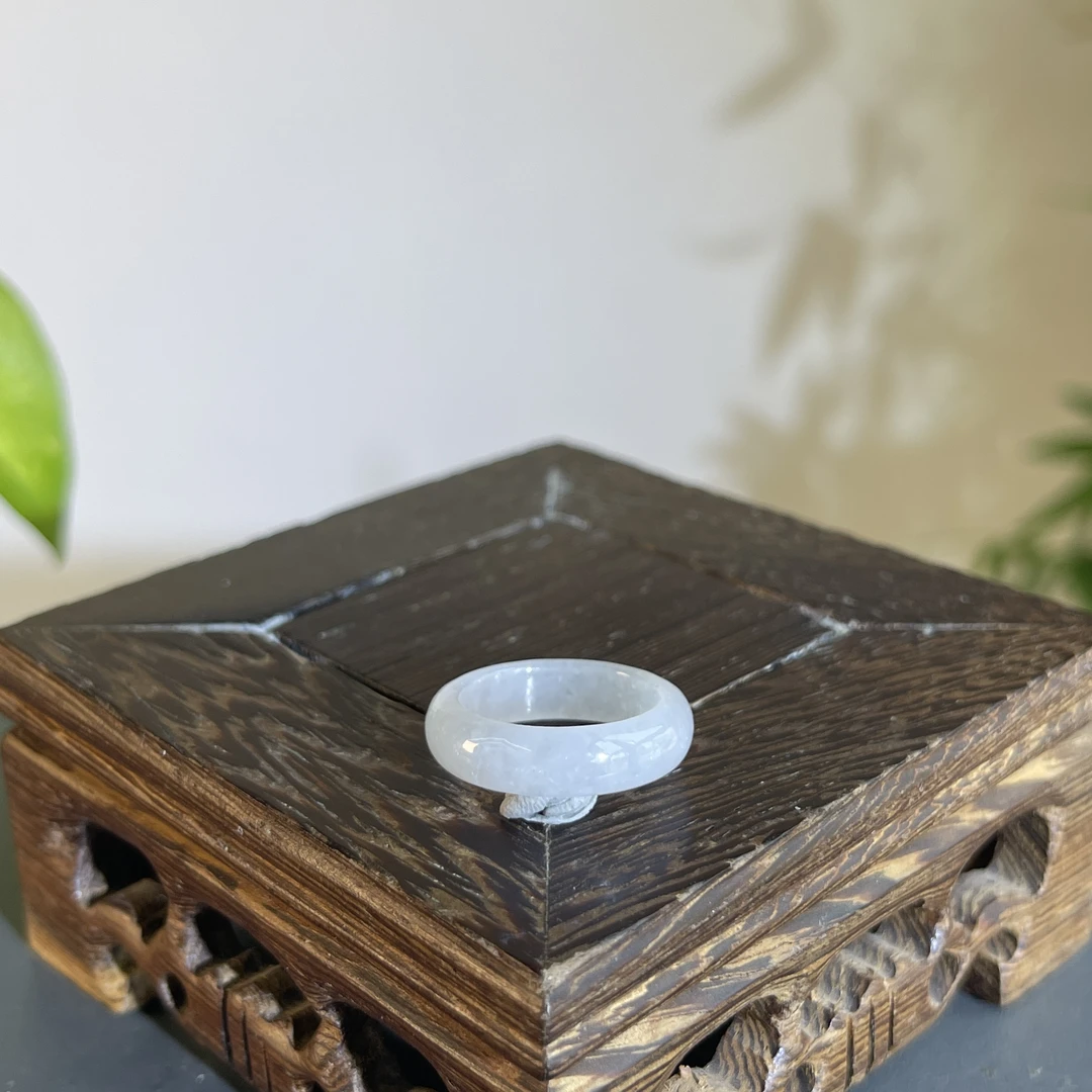 JTB20-02  天然缅甸A货翡翠  翡翠戒圈20#