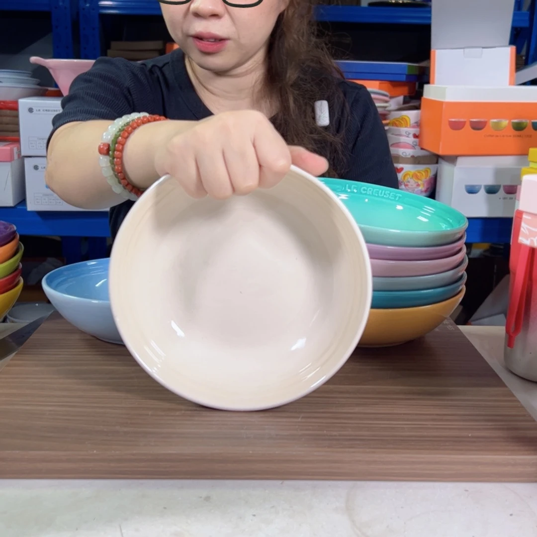 陶瓷米白色燕麦碗