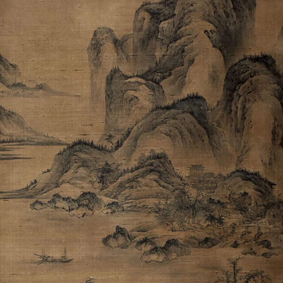 HM9440 默林踈雨 112×60 绢本立轴 6平尺