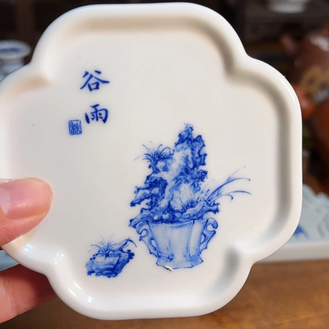 清供系列杯垫谷雨