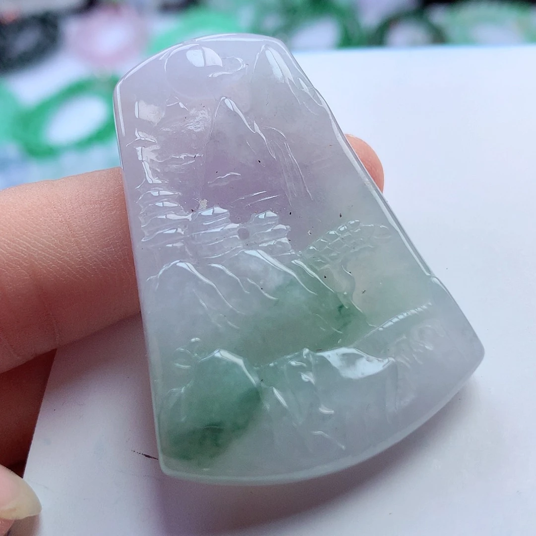 未镶嵌手链翡翠山水