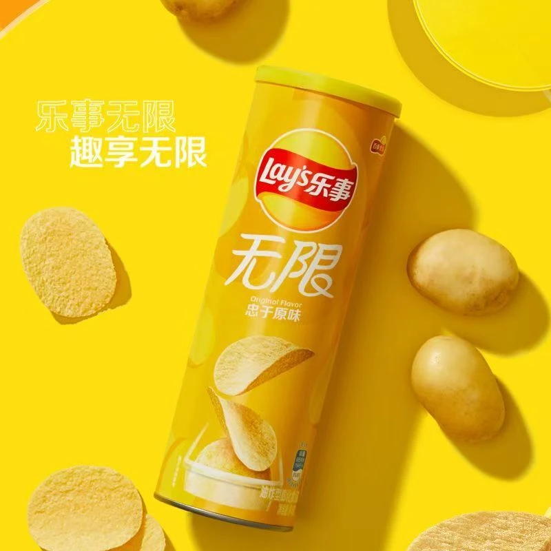乐事无限桶装薯片90g*4