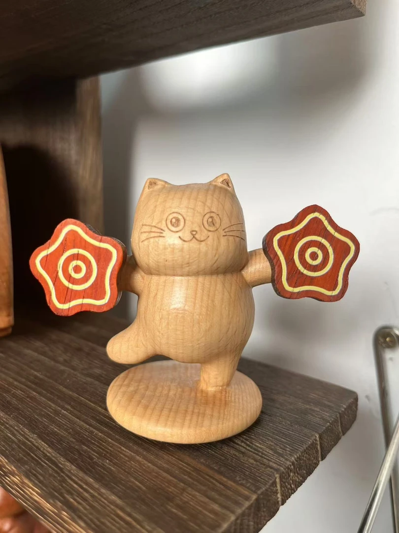 南乔 |  二人转手绢可爱小猫咪摆件