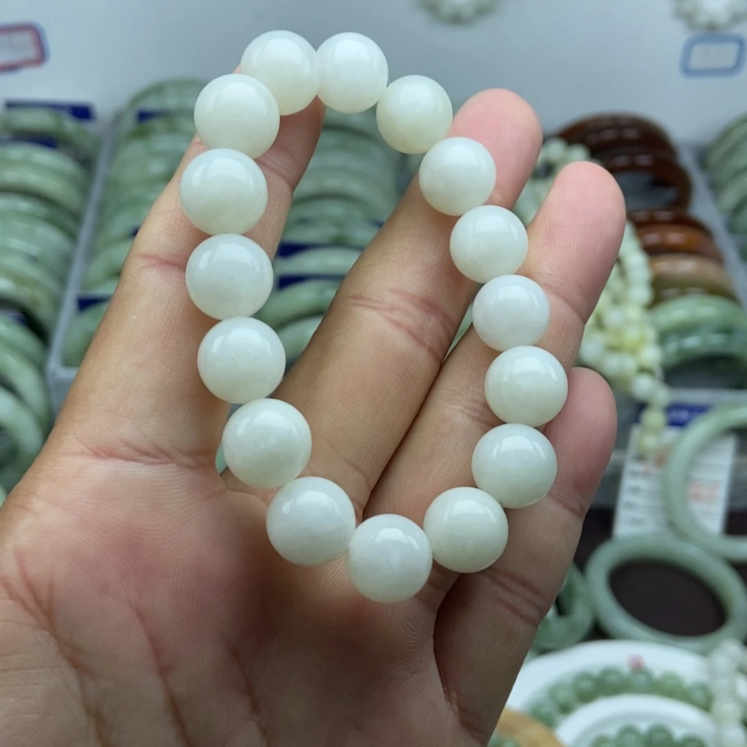 蛇纹石玉未镶嵌手链