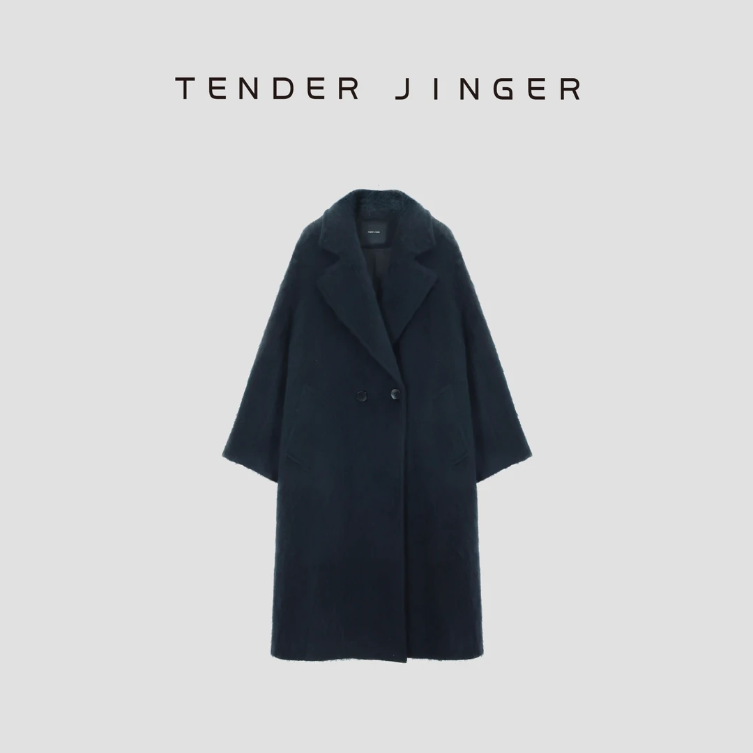 Tender Jinger【简约慵懒】｜线下专供 气质翻领羊毛外套T54JDM780D