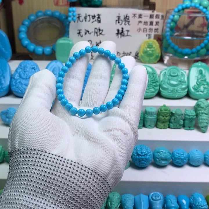 湖北批发精挑绿色矿原创手串108 以介绍为准