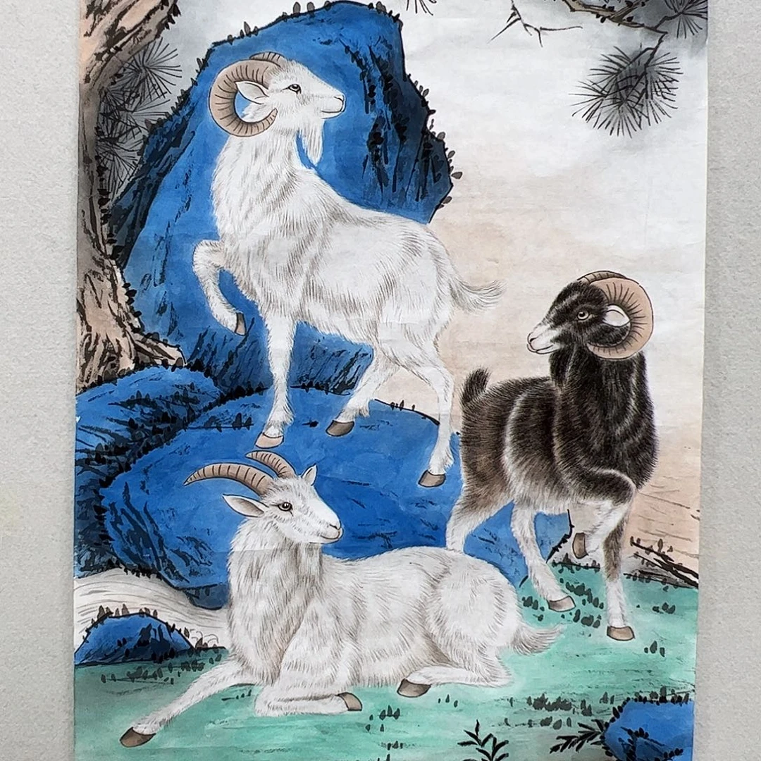 国画精品工笔动物纸本