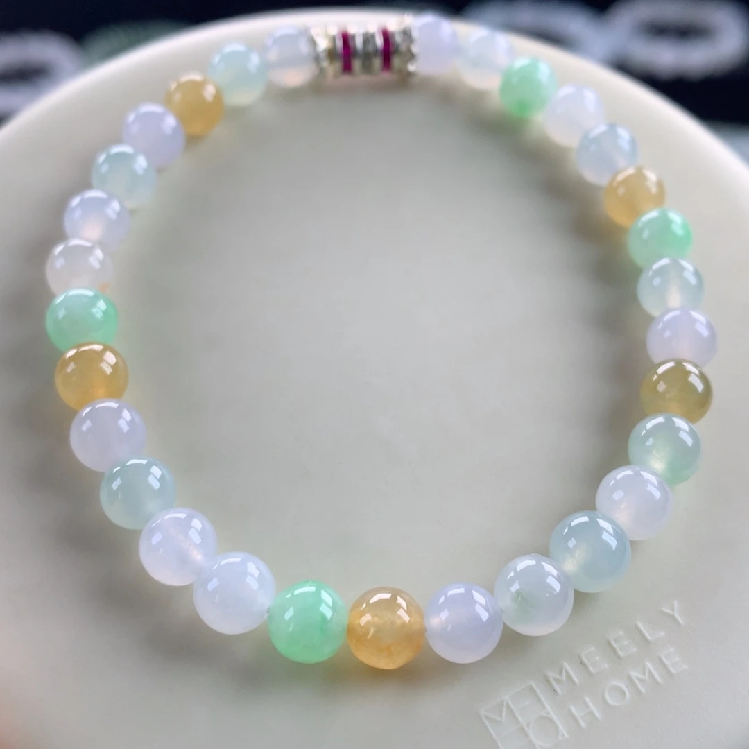 翡翠未镶嵌手链卡6