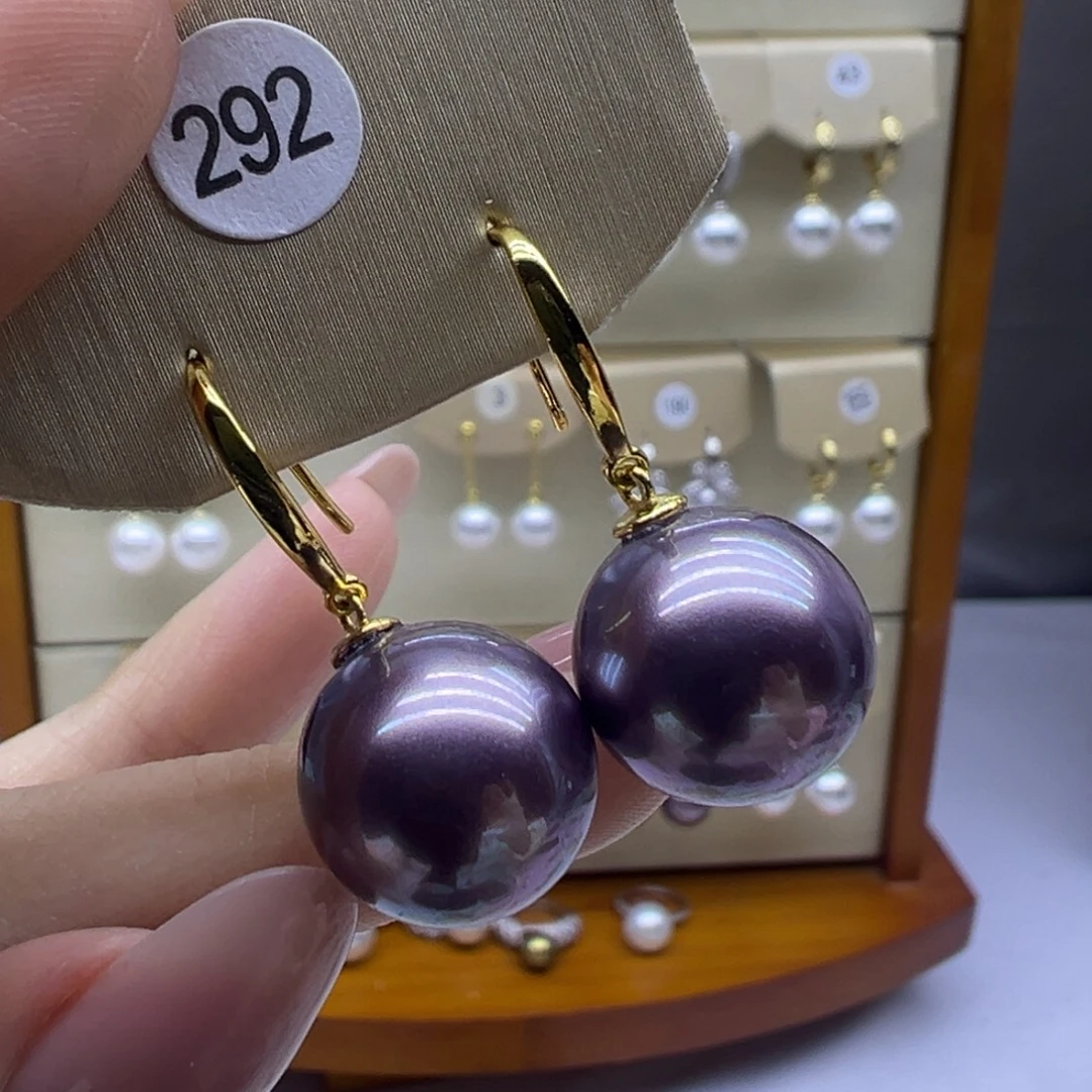 耳饰淡水珍珠银S925镶嵌