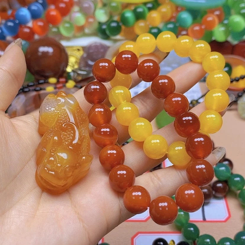 【闪购商品】玛瑙/玉髓颈饰未镶嵌福****店