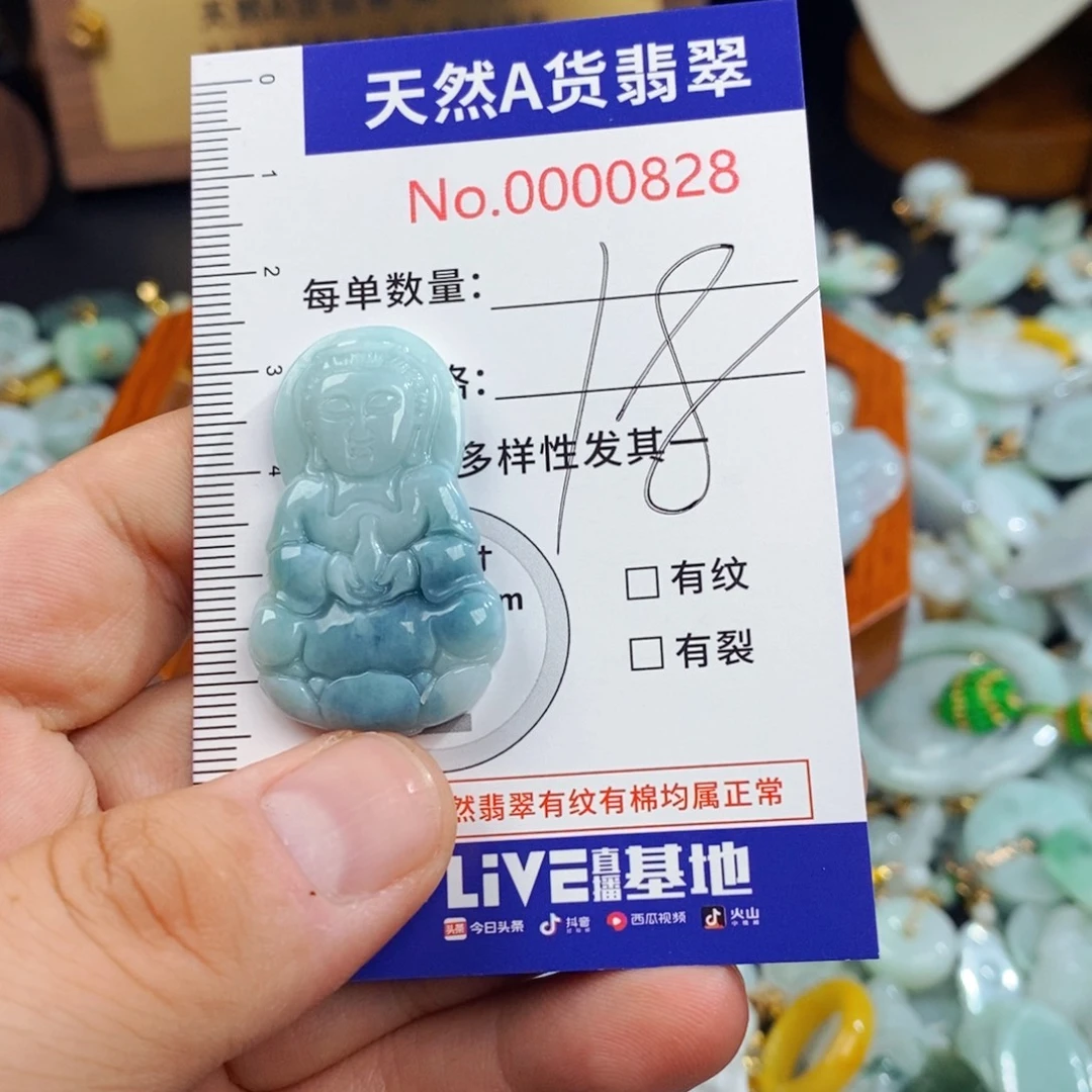 翡翠未镶嵌颈饰828