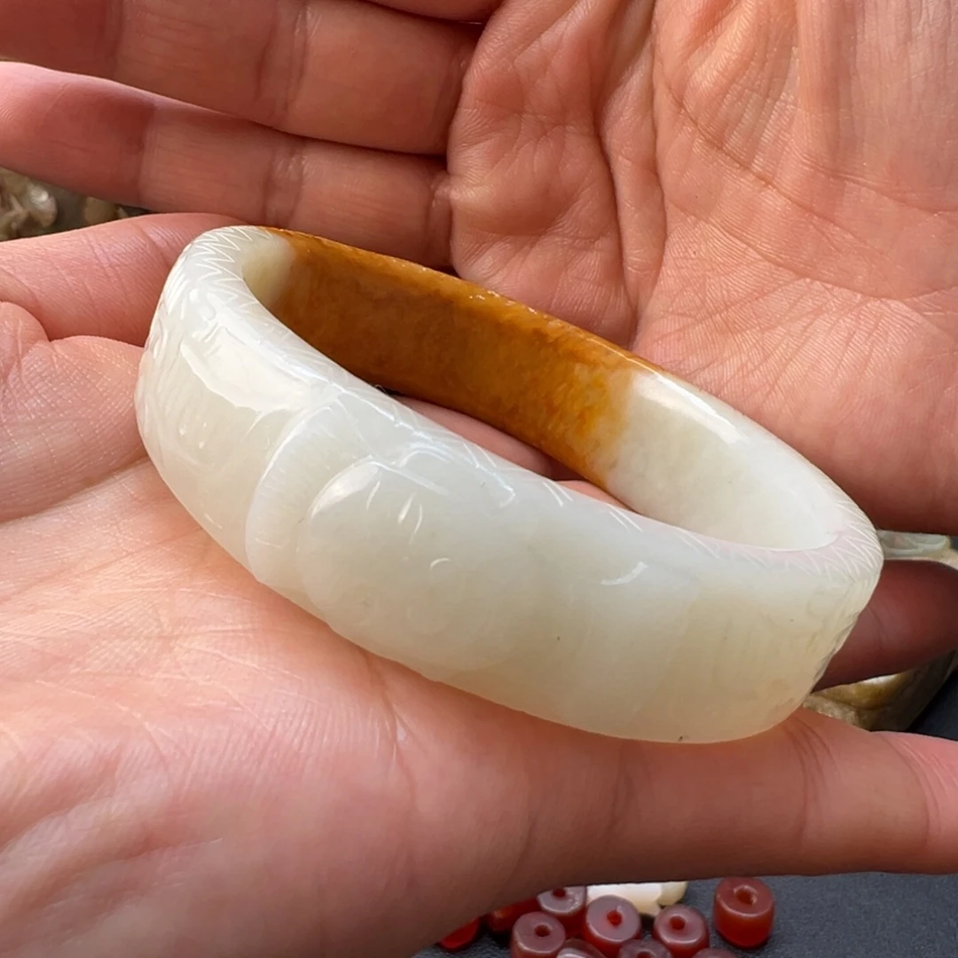 和田玉（糖玉）未镶嵌手镯福利多多福利福利福利