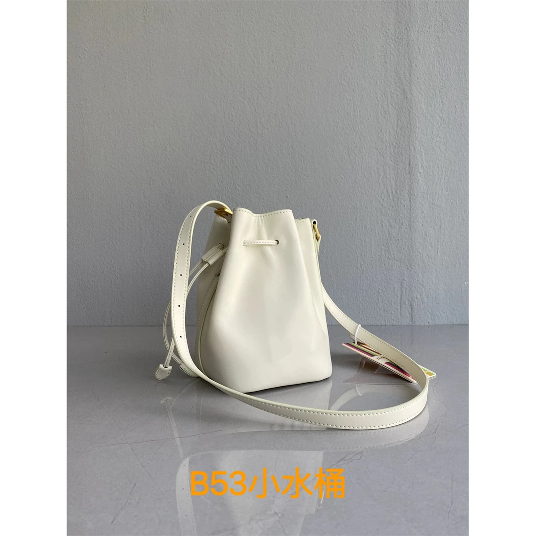 B53（限定）小号经典格纹时尚百搭斜跨水桶包XX