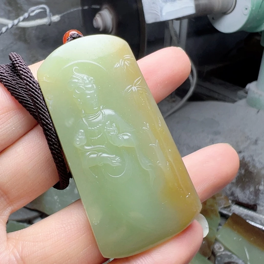 洪***授挂件未镶嵌定制和田玉