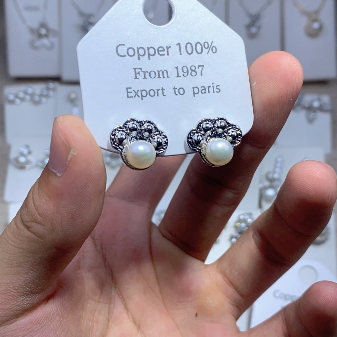 未镶嵌耳饰淡水珍珠