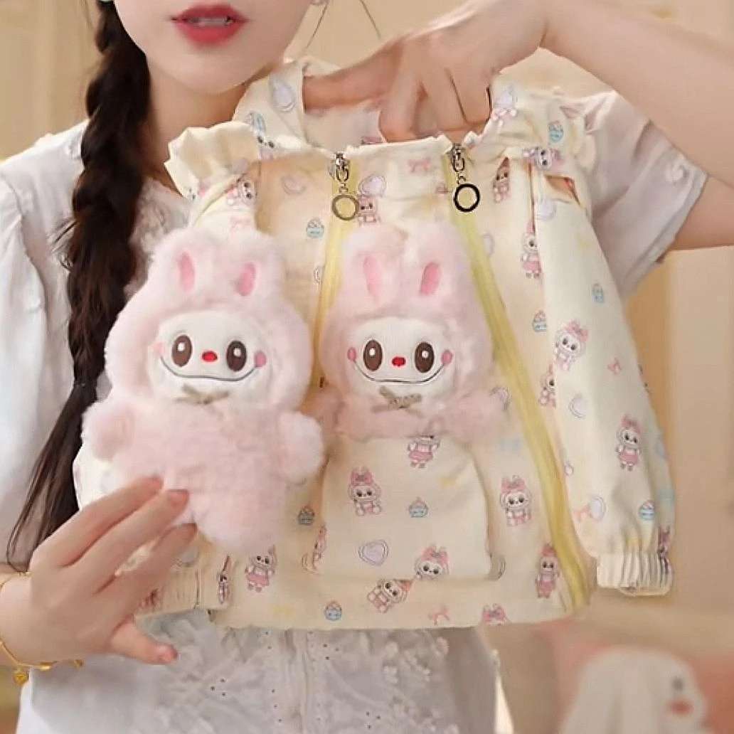 春秋款外套2025新款儿童洋气休闲风衣女宝宝卡通女宝外套儿童衣服