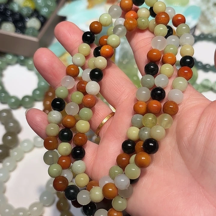 蛇纹石玉未镶嵌手串